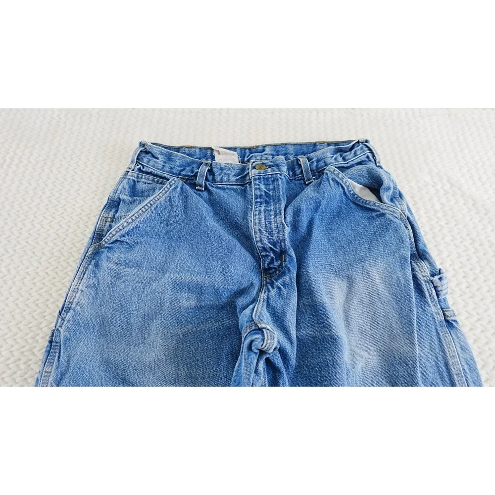 vintage Carhartt Mens Denim Jeans Size 33x32